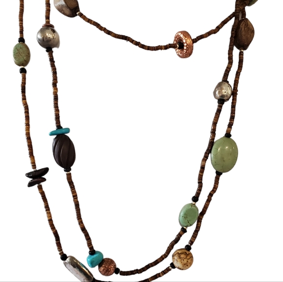 N1569 Retired Silpada Sterling Long Multi-Material Necklace - Picture 13 of 16